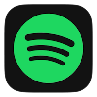 the spotify app icon with a green background