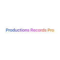 productions records pro logo on a black background